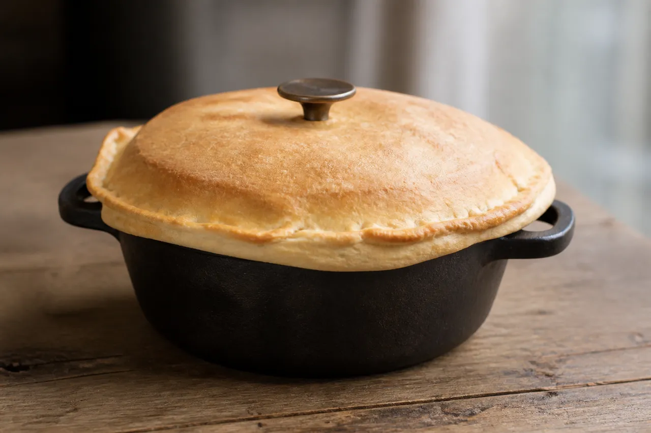 Chapon en cocotte en fonte luttée pour plus de moelleux