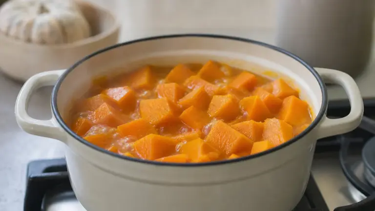 Temps de cuisson du potiron dans une casserole