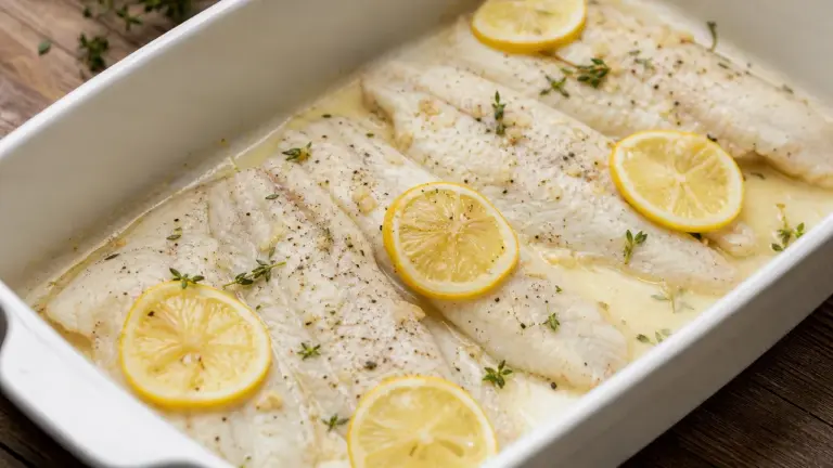 Filets de sole au four avec citron