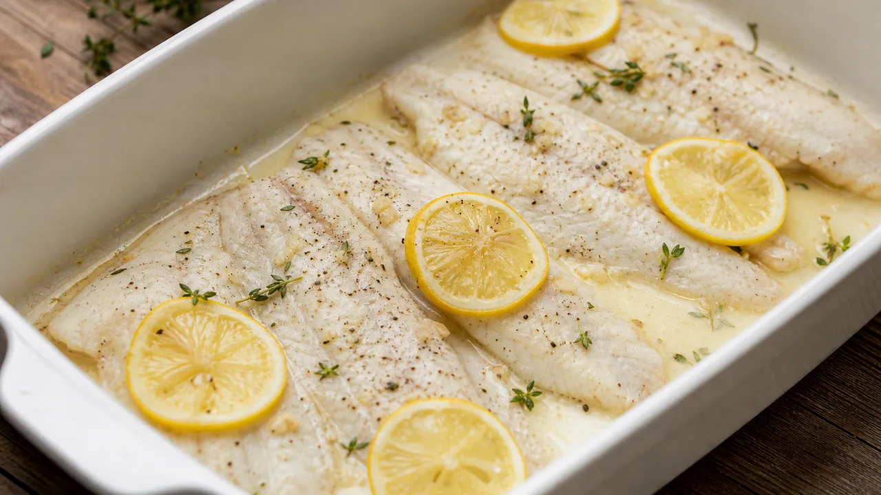 Filets de sole au four avec citron