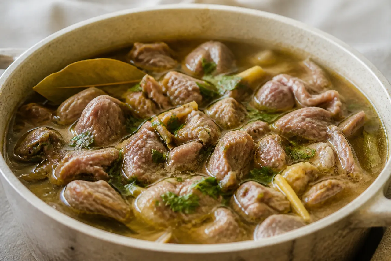 Cuisson des gésiers de volaille crus au bouillon